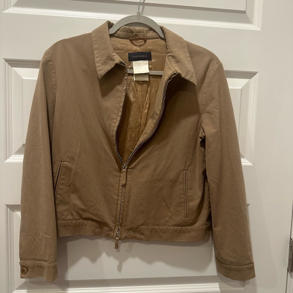 Vintage dark tan Piazza Sempione Eisenhower jacket